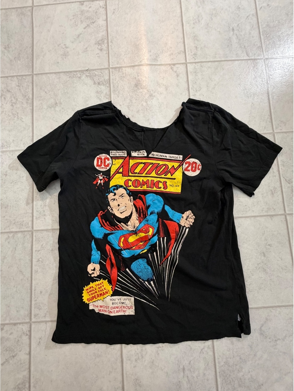 Superman Action Comics graphic T-shirt